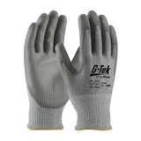 PIP 16-564 G-Tek PolyKor Industry Grade Seamless Knit PolyKor Blended Glove with Polyurethane Coated Flat Grip on Palm & Fingers - Bulk Pack