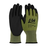 West Chester 16-665 G-Tek PolyKor Seamless Knit PolyKor Blended Glove with Polyurethane Coated Flat Grip on Palm & Fingers