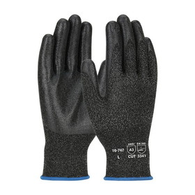 PIP 16-747 G-Tek PolyKor Seamless Knit PolyKor Blended Glove with PVC Coated Smooth Grip on Palm &amp; Fingers