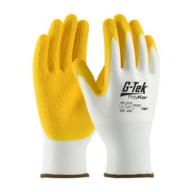 PIP 16-813 G-Tek PolyKor Seamless Knit PolyKor Blended Glove with Latex Coated Crinkle Grip on Palm &amp; Fingers