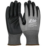 PIP 16-854 G-Tek PolyKor Seamless Knit PolyKor Blended Glove with Nitrile Coated Foam Grip on Palm & Fingers - Touchscreen Compatible