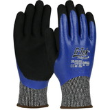 PIP 16-CUT229MS G-Tek PolyKor Seamless Knit PolyKor Blended Glove with Double-Dipped Nitrile Coated Microsurface Grip on Full Hand