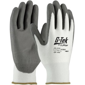 PIP 16-D622 G-Tek PolyKor Seamless Knit PolyKor Blended Glove with Polyurethane Coated Flat Grip on Palm &amp; Fingers