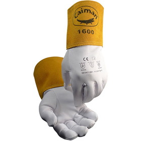 PIP 1600 Caiman Premium Goat Grain TIG Unlined Welder's Glove with 4" Extended Cuff
