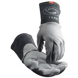 PIP 1864 Caiman Premium Split Deerskin TIG Unlined Welder's Glove with Lean-On Reinforcement Patch