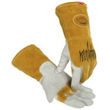 PIP 1868 Caiman Premium Goat Grain Unlined TIG/MIG Welder's Gloves with Padded & Reinforced Palm