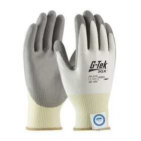 West Chester 19-D310 G-Tek 3GX Seamless Knit Dyneema Diamond Blended Glove with Polyurethane Coated Flat Grip on Palm &amp; Fingers