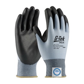 West Chester 19-D318 G-Tek 3GX Seamless Knit Dyneema Diamond Blended Glove with Polyurethane Coated Flat Grip on Palm &amp; Fingers