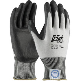 PIP 19-D324 G-Tek 3GX Seamless Knit Dyneema Diamond Blended Glove with Polyurethane Coated Flat Grip on Palm &amp; Fingers