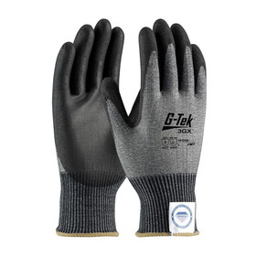 West Chester 19-D326 G-Tek 3GX Seamless Knit Dyneema Diamond Blended Glove with Polyurethane Coated Flat Grip on Palm &amp; Fingers