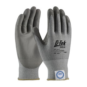 West Chester 19-D327 G-Tek 3GX Seamless Knit Dyneema Diamond Blended Glove with Polyurethane Coated Flat Grip on Palm &amp; Fingers