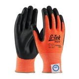 West Chester 19-D340OR G-Tek 3GX Hi-Vis Seamless Knit Dyneema Diamond Blended Glove with Nitrile Coated Foam Grip on Palm & Fingers