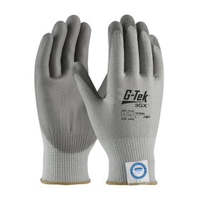 West Chester 19-D360 G-Tek 3GX Seamless Knit Dyneema Diamond Blended Glove with Polyurethane Coated Flat Grip on Palm &amp; Fingers