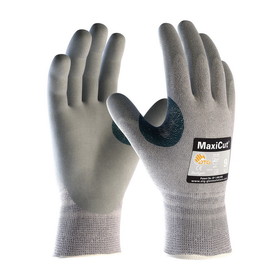 PIP 19-D470 MaxiCut Seamless Knit Dyneema / Engineered Yarn Glove with Nitrile Coated MicroFoam Grip on Palm &amp; Fingers