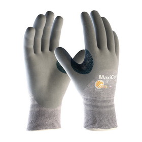 West Chester 19-D475 MaxiCut Dry Seamless Knit Dyneema / Engineered Yarns Glove with Nitrile Coated Foam Grip on Palm, Fingers &amp; Knuckles