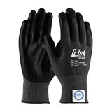 West Chester 19-D526B G-Tek 3GX Black Seamless Knit Dyneema Diamond Blended Glove with Polyurethane Coated Flat Grip on Palm & Fingers - Touchscreen Compatible