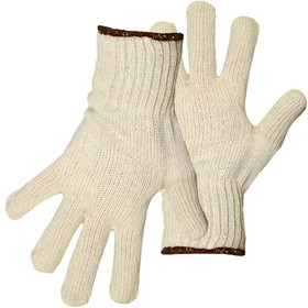 PIP 1JC1200 Medium Weight Seamless Knit Cotton Glove - Natural
