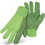 PIP 1JP5010N Fluorescent Corded Canvas Glove with PVC Dotted Grip on Palm, Thumb and Index Finger - 10 oz. Single Palm, Price/pair