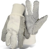 PIP 1JP5501 Economy Grade Cotton/Polyester Blend Glove with PVC Dotted Grip on Palm, Thumb, Index and Little Finger - 8 oz.