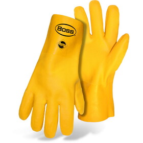 PIP 1SP5712Y Boss PVC Dipped Glove with Jersey Liner and Sandy Finish - 12" Length