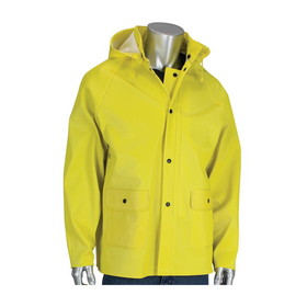West Chester 201-650J Flex Ribbed PVC Jacket with Hood - 0.65 mm
