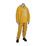 West Chester 205-375FR HydroFR PVC Jacket with Hood and Bib Overalls - 0.33 mm