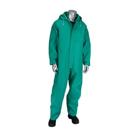 West Chester 205-420CV ChemFR Treated PVC Coverall with Hood - 0.42 mm