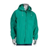 West Chester 205-420JH ChemFR Treated PVC Jacket with Hood - 0.42 mm
