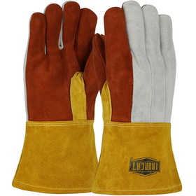 West Chester 2086GLF Ironcat Premium Heavy Split Cowhide Foundry Glove with Cotton Lining and Kevlar Stitching - Leather Gauntlet Cuff