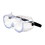 West Chester 248-5290-300B 552 Softsides Non-Vented Goggle with Clear Blue Body, Clear Lens and Anti-Scratch Coating, Price/Pair