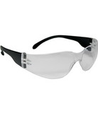 West Chester 250-00-0002 Zenon Z11sm Rimless Safety Glasses with Black Temple, I/O Lens and Anti-Scratch Coating
