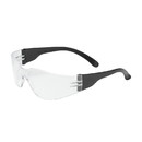 West Chester 250-00-0920 Zenon Z11sm Rimless Safety Glasses with Black Temple, Clear Lens and Anti-Scratch / Anti-Fog Coating