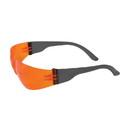 West Chester 250-01-0004 Zenon Z12 Rimless Safety Glasses with Black Temple, Orange Lens and Anti-Scratch Coating