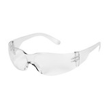 West Chester 250-01-0300 Zenon Z12 Extended Bridge Rimless Safety Glasses with Clear Temple, Clear Lens and Anti-Scratch Coating