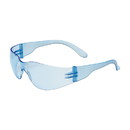 West Chester 250-01-5503 Zenon Z12 Rimless Safety Glasses with Light Blue Temple, Light Blue Lens and Anti-Scratch Coating