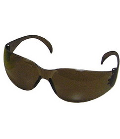 PIP 250-01-5504 Zenon Z12 Rimless Safety Glasses with Dark Brown Temple, Dark Brown Lens and Anti-Scratch Coating