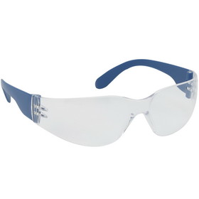 PIP 250-01-D020 Zenon Z12 Rimless Safety Glasses with Blue Metal Detectable Temple, Clear Lens and Anti-Scratch / Anti-Fog Coating