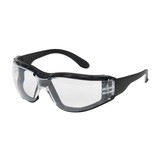 West Chester 250-01-F020 Zenon Z12 Foam Rimless Safety Glasses with Black Temple, Clear Lens, Foam Padding and Anti-Scratch / Anti-Fog Coating