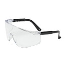 West Chester 250-03-0080 Zenon Z28 OTG Rimless Safety Glasses with Black Temple and Clear Lens