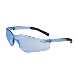 West Chester 250-06-5503 Zenon Z13 Rimless Safety Glasses with Light Blue Temple, Light Blue Lens and Anti-Scratch Coating
