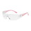 PIP 250-10-0900 Eva Rimless Safety Glasses with Clear / Pink Temple, Clear Lens and Anti-Scratch Coating, Price/Each