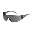 West Chester 250-10-5501 Eva Rimless Safety Glasses with Gray / Pink Temple, Gray Lens and Anti-Scratch Coating