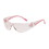 West Chester 250-11-0904 Eva Petite Rimless Safety Glasses with Clear / Pink Temple, Pink Lens and Anti-Scratch Coating, Price/Each