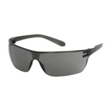 West Chester 250-13-0021 Zenon Z-Lyte II Rimless Safety Glasses with Gray Temple, Gray Lens and Anti-Scratch / Anti-Fog Coating