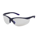 West Chester 250-21-0120 Hi-Voltage AC Semi-Rimless Safety Glasses with Blue Frame, Clear Lens and Anti-Scratch / Anti-Fog Coating