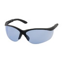West Chester 250-21-0403 Hi-Voltage AC Semi-Rimless Safety Glasses with Black Frame, Light Blue Lens and Anti-Scratch Coating