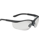 West Chester 250-21-0420 Hi-Voltage AC Semi-Rimless Safety Glasses with Black Frame, Clear Lens and Anti-Scratch / Anti-Fog Coating