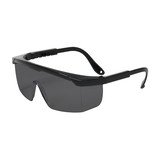 West Chester 250-24-0001 Hi-Voltage ARC Semi-Rimless Safety Glasses with Black Frame, Gray Lens and Anti-Scratch Coating