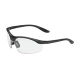 West Chester 250-25-0015 Mag Readers Semi-Rimless Safety Readers with Black Frame, Clear Lens and Anti-Scratch Coating - +1.50 Diopter