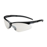 West Chester 250-28-0000 Adversary Semi-Rimless Safety Glasses with Black Frame, Clear Lens and Anti-Scratch Coating